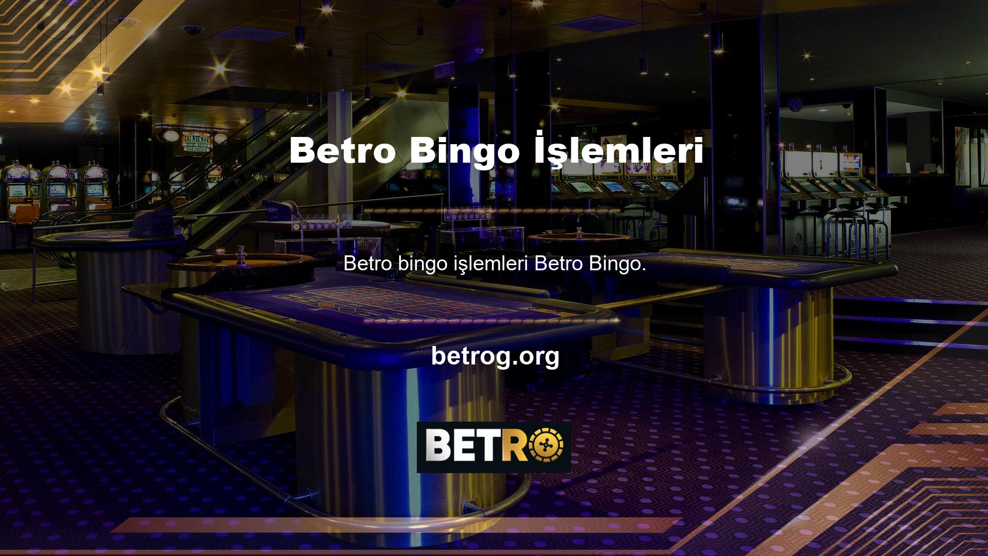 Betro bir hesaba para aktarırken birçok seçeneğe izin verir